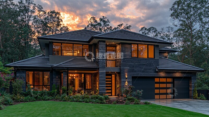 高清大图下载【趣麦麦图】双层住宅与大窗设计3