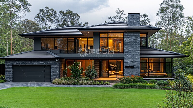 高清大图下载【趣麦麦图】双层住宅与大窗设计2