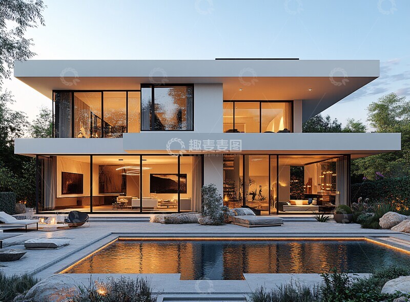 高清大图下载【趣麦麦图】白屋黑窗无限池3