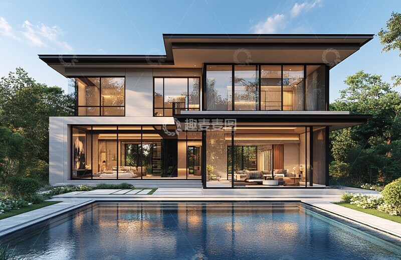 高清大图下载【趣麦麦图】三层中式别墅设计图3