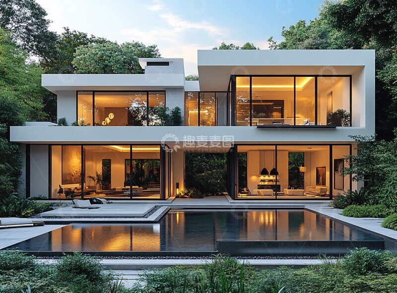 高清大图下载【趣麦麦图】白屋黑窗无限池2