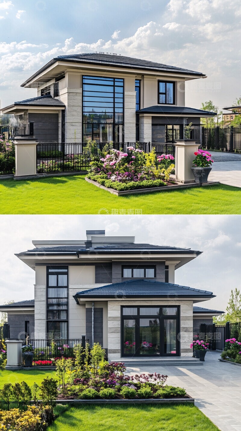高清大图下载【趣麦麦图】双层别墅外观图3