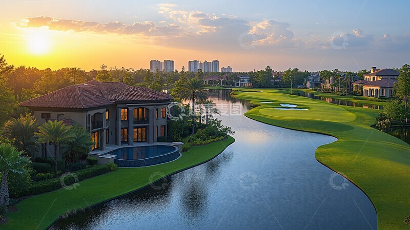高清大图下载【趣麦麦图】高尔夫社区豪宅3