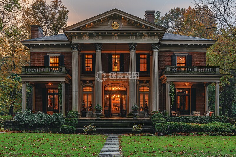 高清大图下载【趣麦麦图】殖民复兴风格住宅3