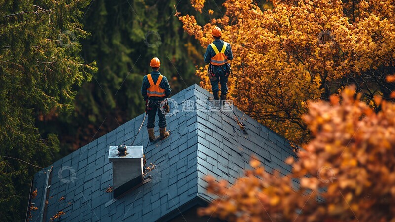 高清大图下载【趣麦麦图】屋顶检查进行中3