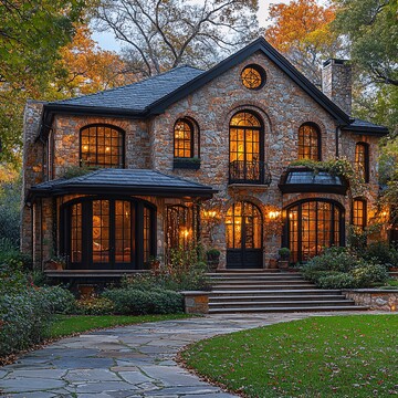 秋色浓郁的庭院1