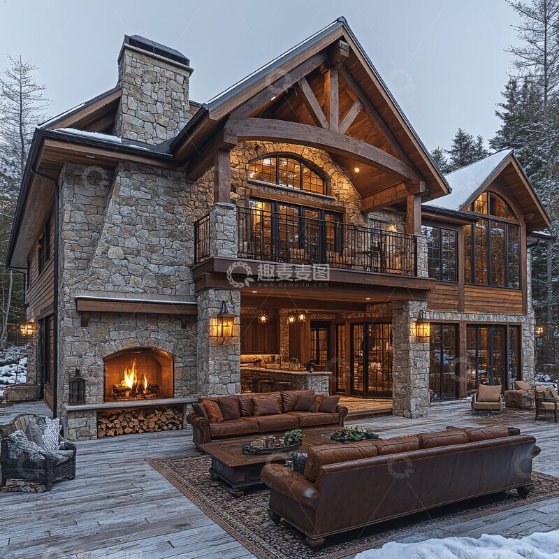 高清大图下载【趣麦麦图】两层楼房温馨氛围2