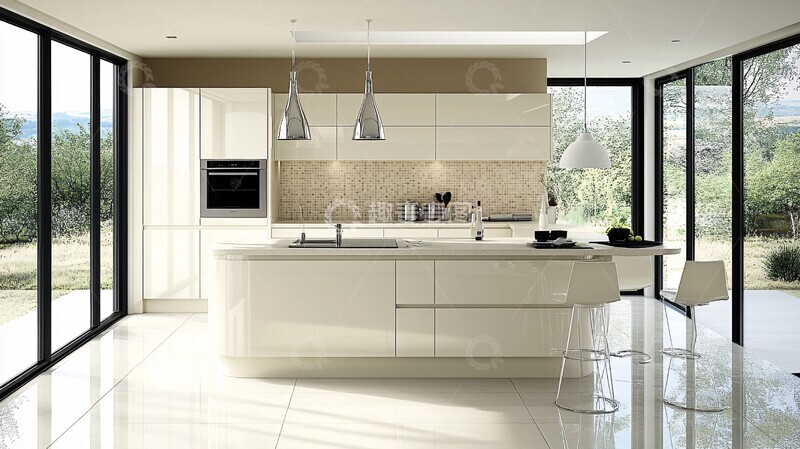 高清大图下载【趣麦麦图】中性色调厨房3