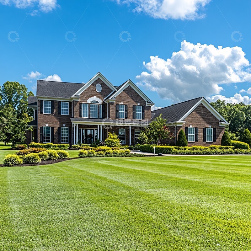 高清大图下载【趣麦麦图】郊区别墅远景3