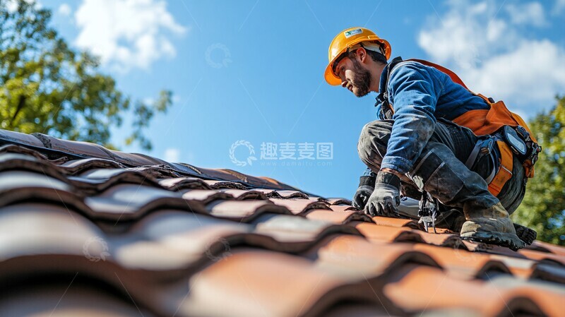 高清大图下载【趣麦麦图】专业屋顶安装更安全3