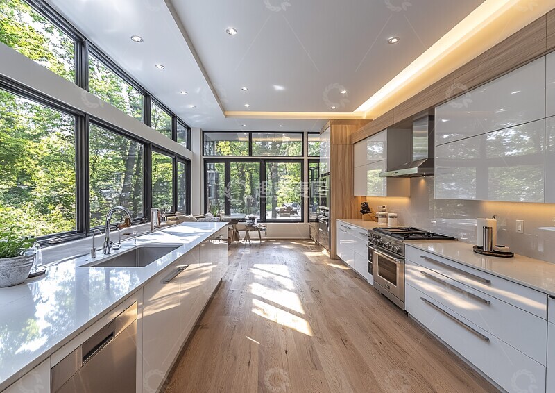 高清大图下载【趣麦麦图】白色厨房设计2