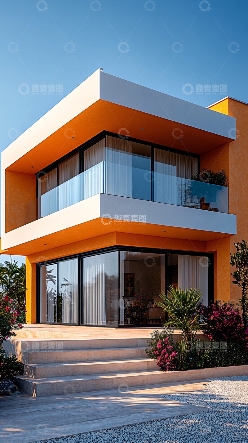 高清大图下载【趣麦麦图】-米色房屋白窗2