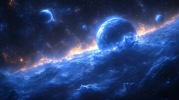 海王星与卫星群1