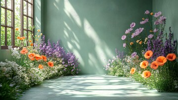 绿植摄影棚静物2