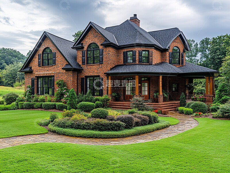 高清大图下载【趣麦麦图】传统砖房外景3