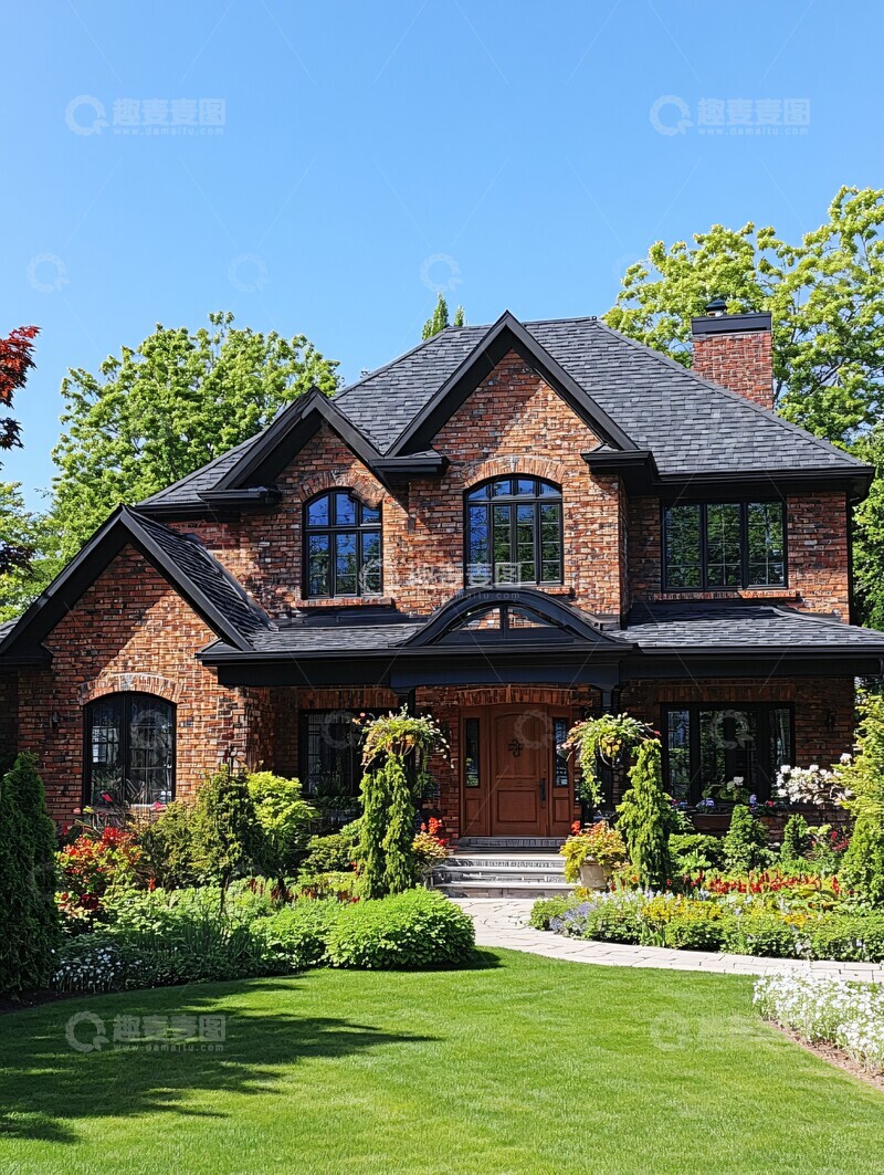 高清大图下载【趣麦麦图】百万独栋别墅夏日3
