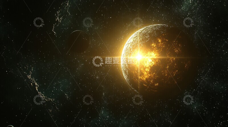 高清大图下载【趣麦麦图】黄星照耀行星群3