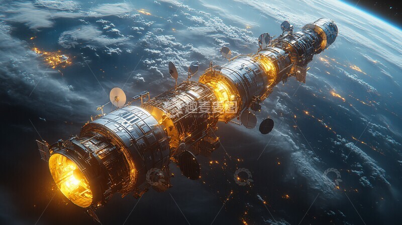 高清大图下载【趣麦麦图】空间站卫星探测器2