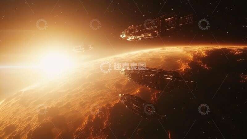 高清大图下载【趣麦麦图】-深空星系行星图
