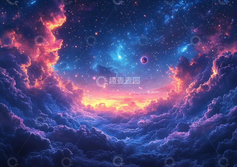 高清大图下载【趣麦麦图】星际行星云彩图3