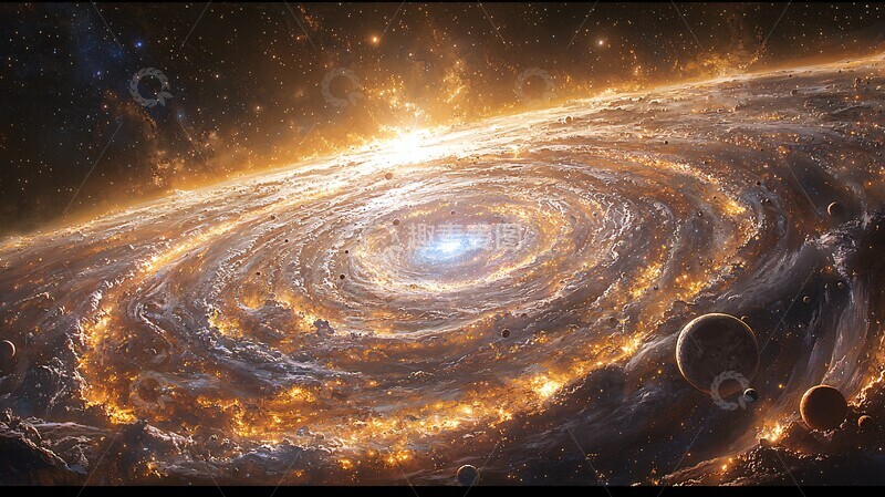 高清大图下载【趣麦麦图】蓝色巨星的星系2