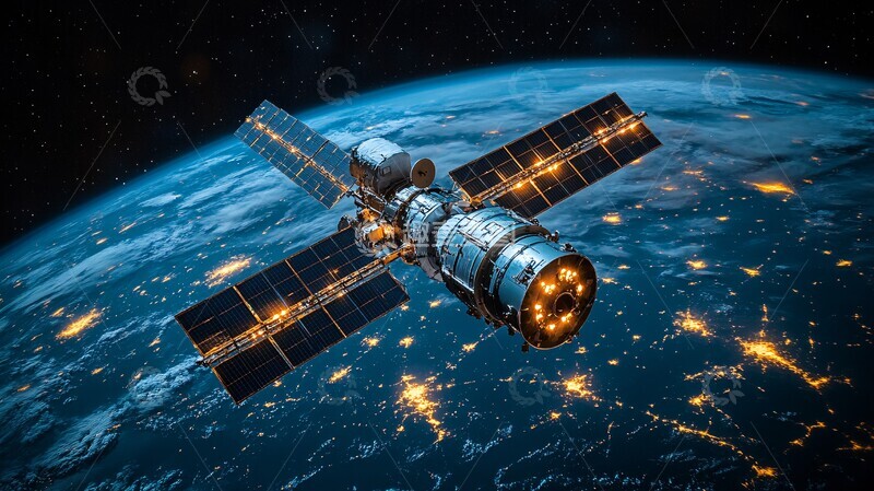 高清大图下载【趣麦麦图】-卫星太空漂移3