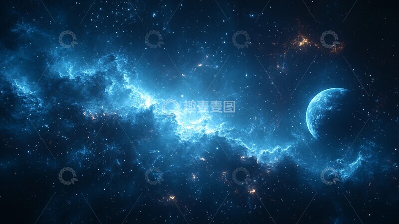 高清大图下载【趣麦麦图】-深空行星远景2