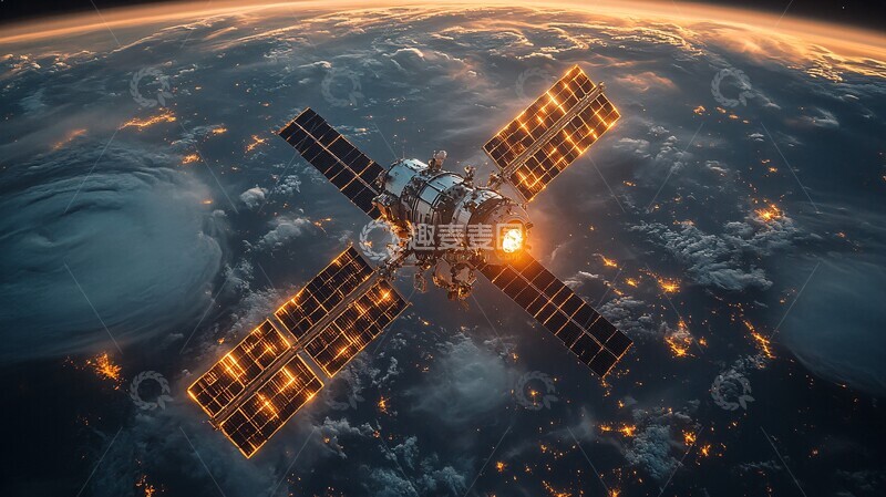 高清大图下载【趣麦麦图】通信卫星轨道1