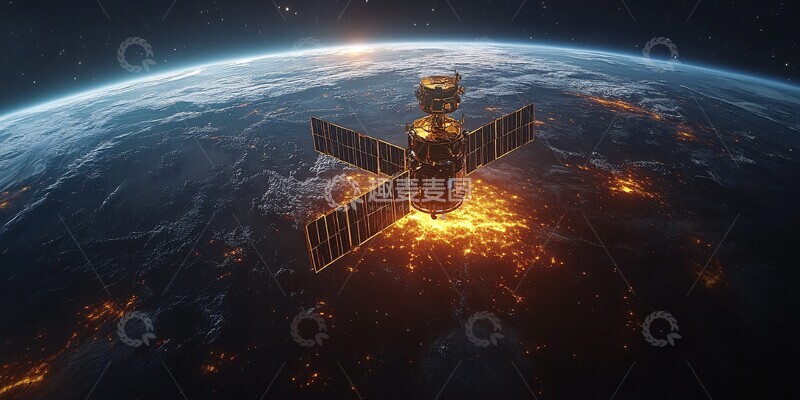 高清大图下载【趣麦麦图】地球卫星动态图3