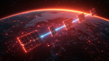 三卫星光线连地球3