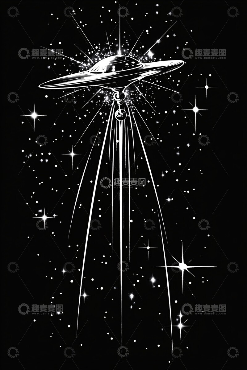 高清大图下载【趣麦麦图】卫星符号简笔画2