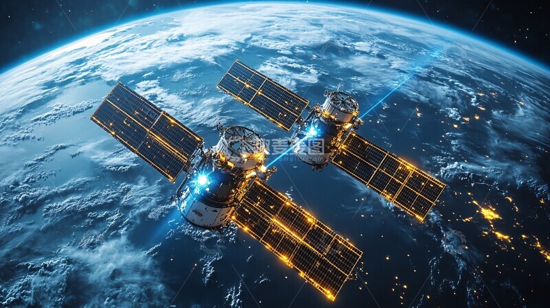 高清大图下载【趣麦麦图】卫星激光连接通信3