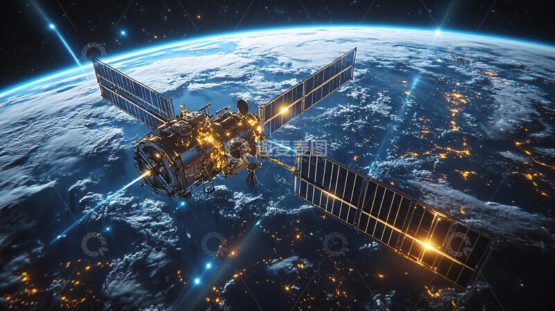 高清大图下载【趣麦麦图】卫星激光连接通信2