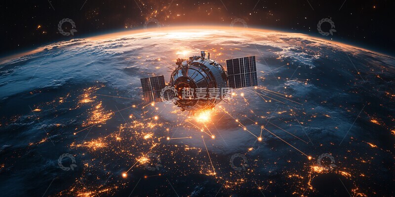 高清大图下载【趣麦麦图】卫星数据连接2