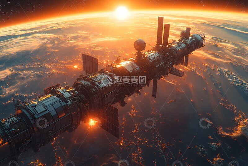 高清大图下载【趣麦麦图】国际空间站外景1