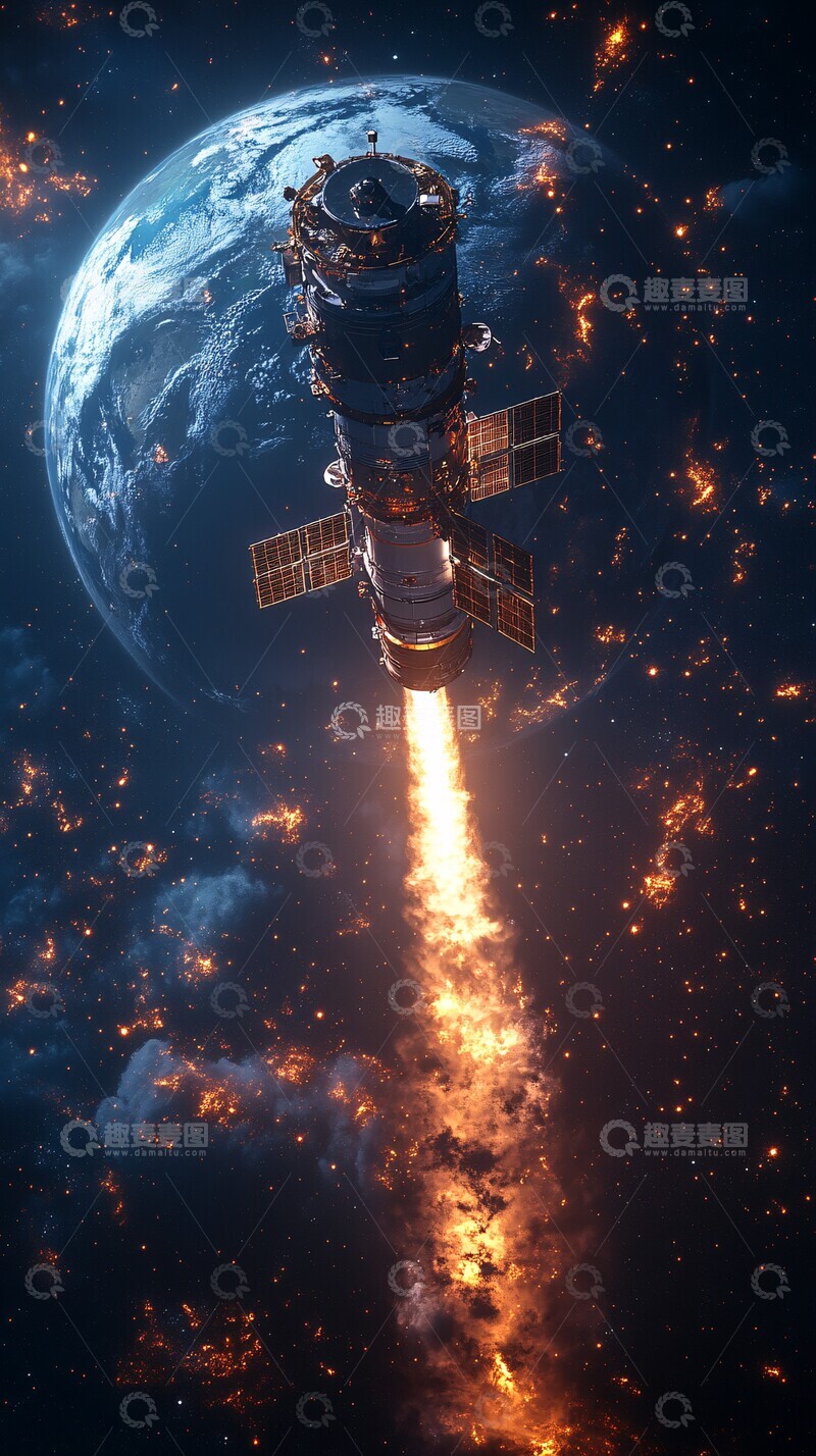 高清大图下载【趣麦麦图】-卫星接收光子1