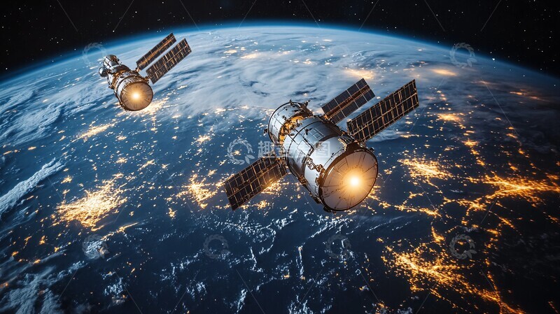 高清大图下载【趣麦麦图】卫星轨道示意图6