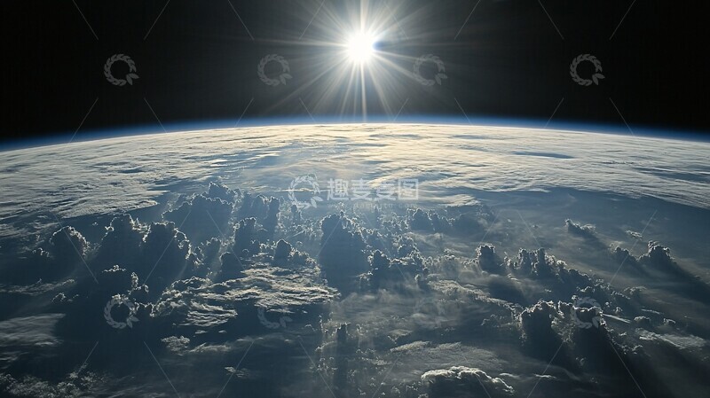 高清大图下载【趣麦麦图】太空中的地球6