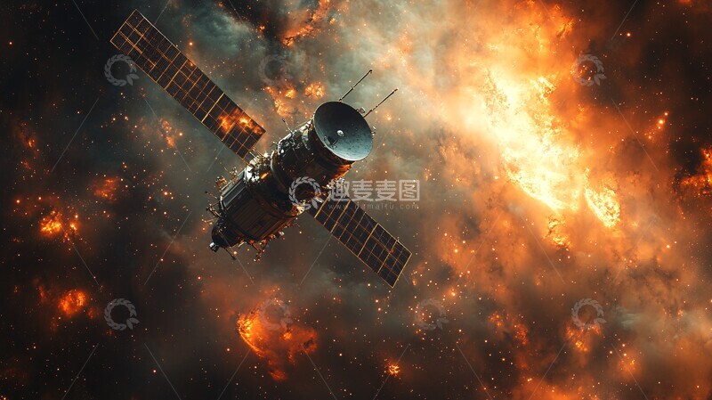 高清大图下载【趣麦麦图】-深空卫星场景3