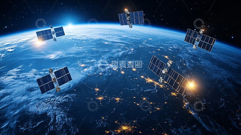 高清大图下载【趣麦麦图】卫星轨道示意图7