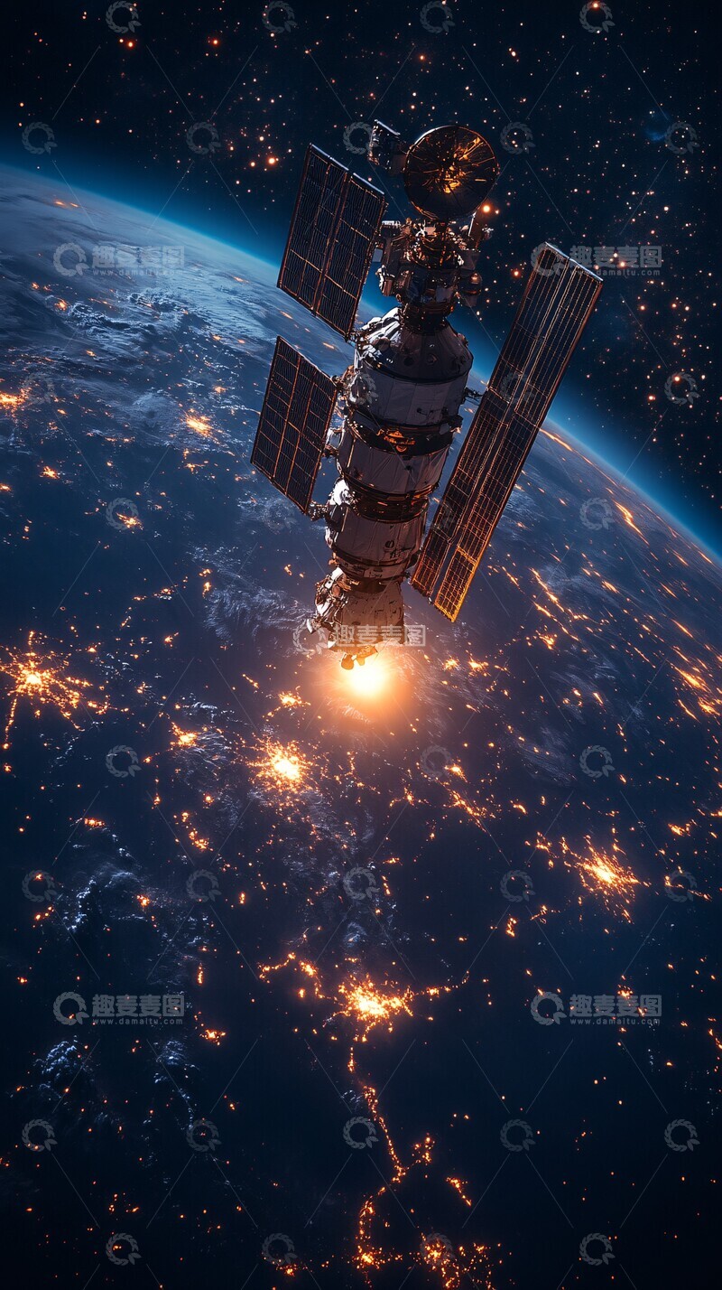 高清大图下载【趣麦麦图】卫星接收光子2