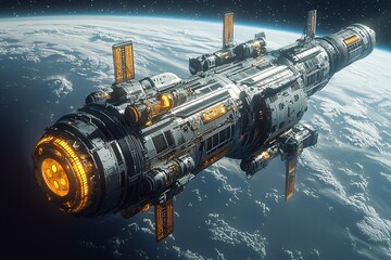 金属空间站结构2