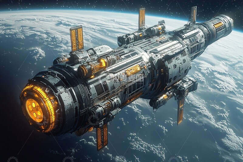 高清大图下载【趣麦麦图】金属空间站结构2