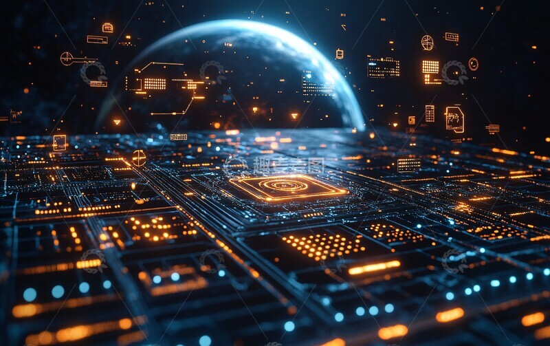 高清大图下载【趣麦麦图】卫星网络图示2