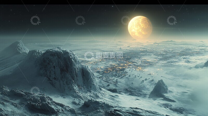 高清大图下载【趣麦麦图】宇宙视角地球3