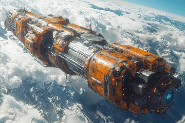 金属空间站结构3