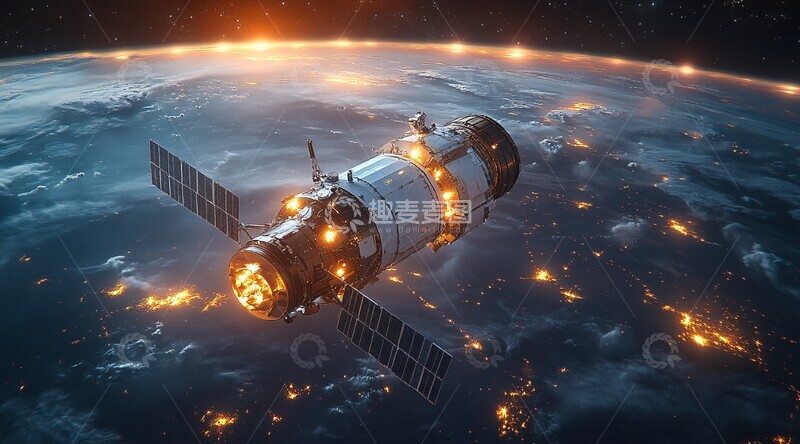 高清大图下载【趣麦麦图】全球连接卫星3