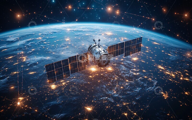 高清大图下载【趣麦麦图】卫星网络图示3