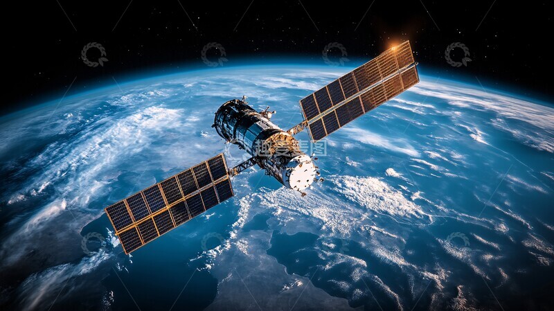 高清大图下载【趣麦麦图】卫星相撞卫星地球空间1