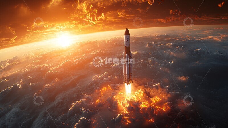 高清大图下载【趣麦麦图】猎鹰号地球轨道2